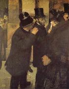 In the Bourse, Edgar Degas